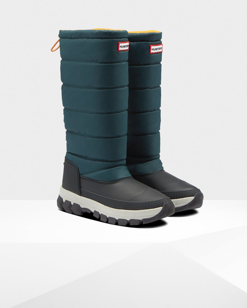 Women Hunter Original Insulated Tall | Snow Boots Green/Grey | NZ-60792-FCHA